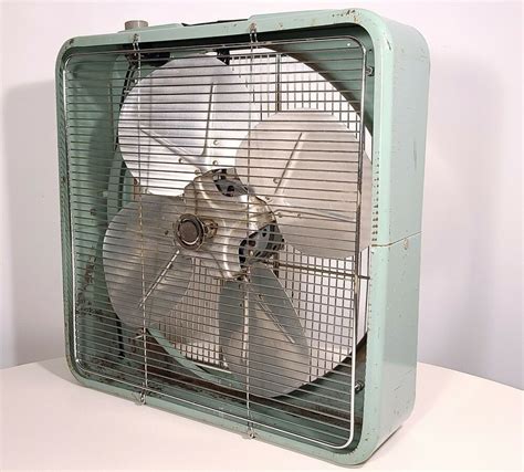 vintage metal box fan|vintage lasko box fan.